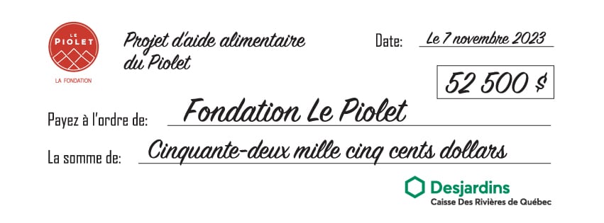 Le Piolet - Cheque Banner